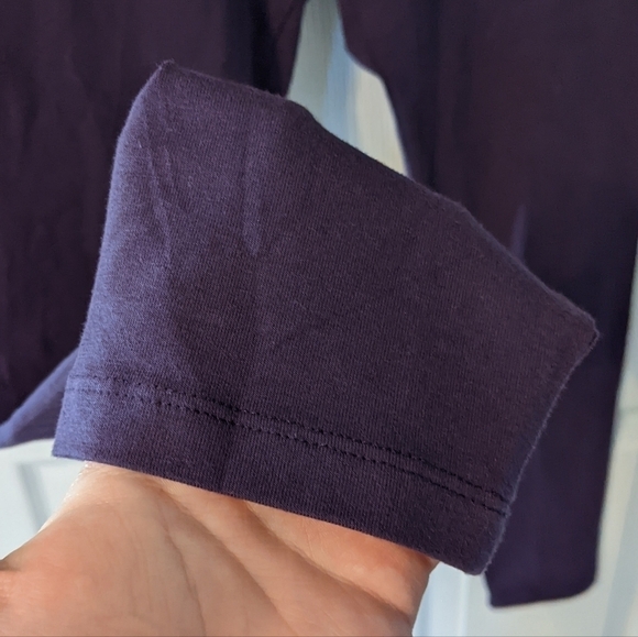 Retro Style Fila Purple EUC Embroidered Logo Stretch Leggings Size Medium - Picture 5 of 5